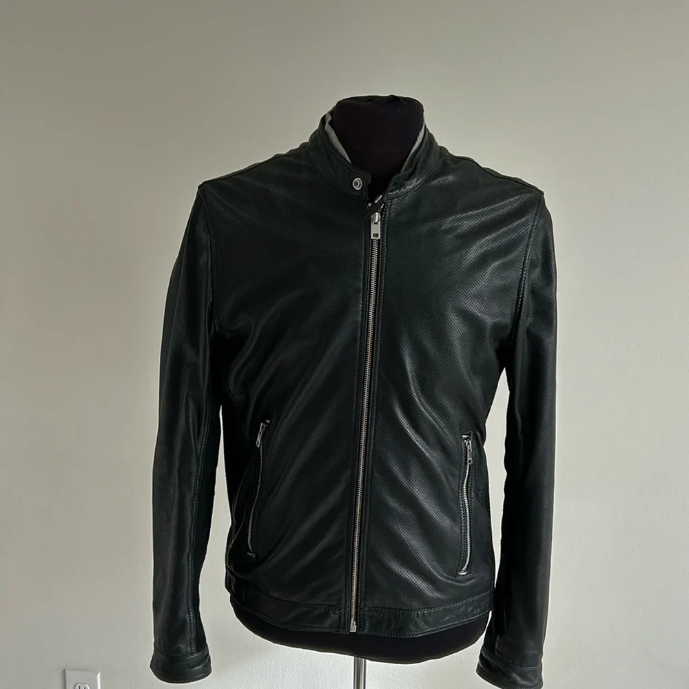 Men diesel leather jacket - Picture 1 of 15